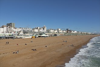 Seafront, Sea, Beach, Brighton, East Sussex, England, United Kingdom, Europe