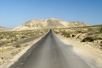 Fuerteventura, Canary Islands, Road near Playas de Sotavento, Costa Calma, Spain, Europe