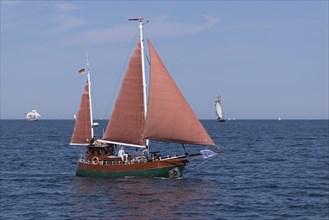 Sailing ship, Baltic Sea, Hanse Sail, Warnemünde, Rostock, Mecklenburg-Western Pomerania, Germany,