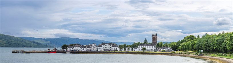 Panorama of Inveraray, Loch Fyne, Argyll, Scotland, UK