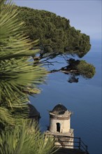 View from Villa Rufolo of the Gulf of Salerno and the towers of the Church of Chiese dell