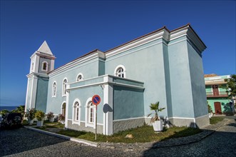 Bright church. San Felipe. Vulcano Fogo. Fogo. Cabo Verde. Africa