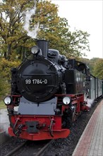 The Rasender Roland steam locomotive, Rügen Island, Mecklenburg-Western Pomerania, Germany, Europe