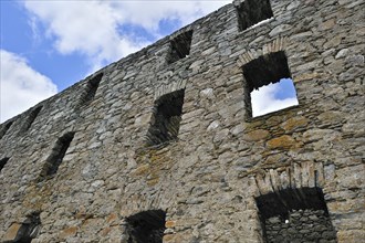 Ruins of Ruthven Barracks, built in 1719 after the Jacobite Rising of 1715, near Kingussie in the