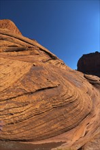 Rock formation in Chelly Canyon National Park, Arizona, USA, North America