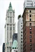 Woolworth building, skyscraper, historic, Broadway, Manhattan, New York, USA, North America