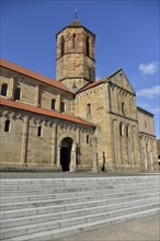 Romanesque parish church of St. Peter and Paul, Rosheim, Bas-Rhin, Alsace, France, Europe