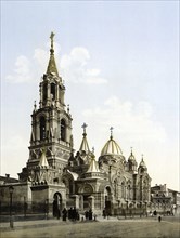 St. Demitry Cathedral of Kharkov, Kharkiv, Kharkiv, Ukraine, Russia, c. 1890, Historic, digitally