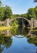 Rakotzbrücke, Devils Bridge, Azalea and Rhododendron Park Kromlau, Germany, Europe