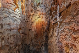 The Aven Armand chasm 100 meters underground where the largest known stalagmite in the world is 30