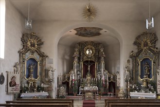 Chancel of St. James the Elder, built 1757-1792, Viereth-Trunstadt, Lower Franconia, Bavaria,