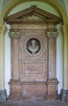 Crypt arcades, grave counters in the arcade of St. Sebastian's Cemetery, Church of St. Peter,