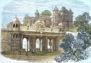 City Palace, formerly the residence of the Maharana, 1869, Udaipur, India, Historic, digitally