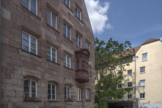 Historic Chörlein, Untere Kreuzgasse, Nuremberg, Middle Franconia, Bavaria, Germany, Europe