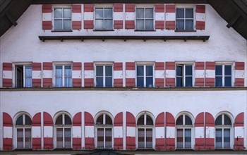 Façade of the Bären Brewery Inn, Nesselwang (Ostallgäu), Bavaria, Germany, Europe