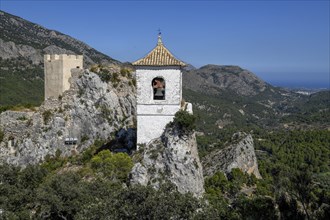 Bell Tower of the Castell d'Alcozaiba or Castell de Guadalest, Guadalest, Alicante Province, Costa