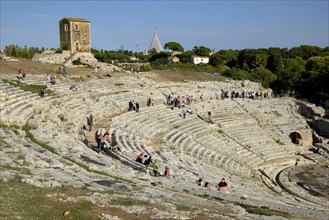 Greek Theatre, Syracuse, Province of Syracuse, Sicily, Italy, Europe