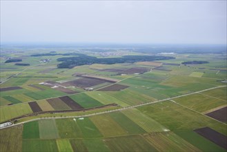 Aerial view of the area around Neumarkt in der Oberpfalz, Bavaria, Germany, Europe