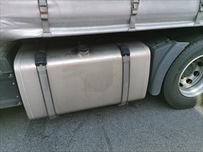 Large diesel tank on a truck, lorry