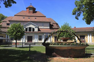 Spa hall (1910) of the historic spa complex, Terassentherme, Bad Colberg, town with medicinal