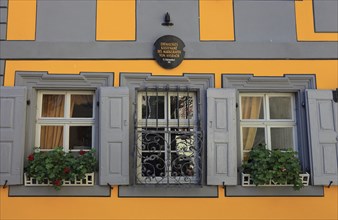 Historic house in the old town, former caste office of the Margrave of Ansbach, Mainbernheim, Lower