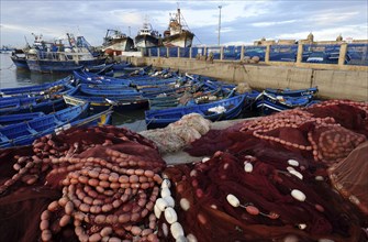 Morocco, fishing boats, harbour, Essaouira, Africa