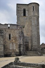 Burnt church. The burnt village of Oradour-sur-Glane was destroyed on 10 June 1944 when 642 of its