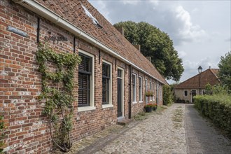 Alley in Bourtange Fortress, Groningen Province, Netherlands