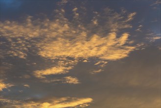 Cloudy mood in the evening, Upper Austria, Austria, Europe