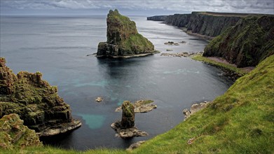 Europe, Scotland, Great Britain, England, landscape, Duncansby Stacks, rock needles, north coast