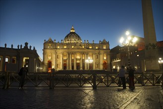 St. Peter's Basilica in the Vatican City, in the early evening