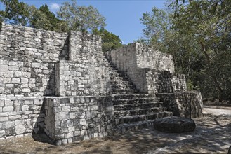 The ruins of the ancient Mayan city of calakmul, campeche, Mexico, Central America