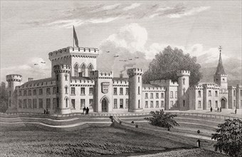 Lee Castle, Auchenglen, South Lanarkshire, Scotland, 19th century, from Modern Athens by Th. H.