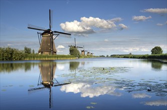 The windmills of Kinderdijk are one of the Dutch UNESCO world heritage sites