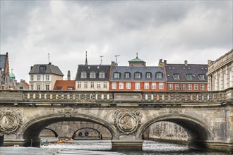 Bridge over the canal in Copenhagen city center, Denmark, Europe