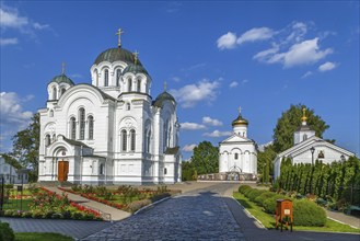 Transfiguration Church from 12 centure and Holy Cross Cathedral in Convent of Saint Euphrosyne,