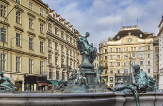 Donner Fountain was created between the years 1737 and 1739 by sculptor Georg Raphael Donner. This