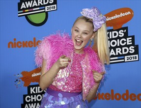 JoJo Siwa at the Nickelodeon's 2018 Kids' Choice Awards held at the Forum in Inglewood, USA on