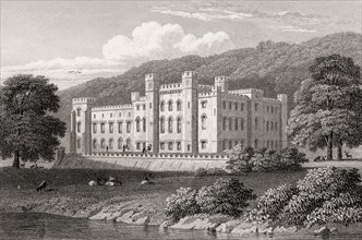 Scone Palace, Scone, Perth, Scotland, 19th century, from Modern Athens by Th. H. Shepherd