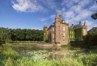 Zuylen Castle with its decorative garden is a Dutch castle at the village of Oud-Zuilen just north