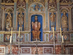 Altarpiece in the Salvador Chapel of the Cathedral, Santiago de Compostela, Galicia, Spain, Europe