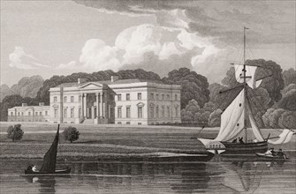 Blythswood House was a neoclassical mansion at Renfrew, 19th century, from Modern Athens by Th. H.