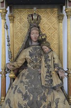 Parish church of St Magdalena, interior, Marian figure, Fürstenfeldbruck, Upper Bavaria, Bavaria,