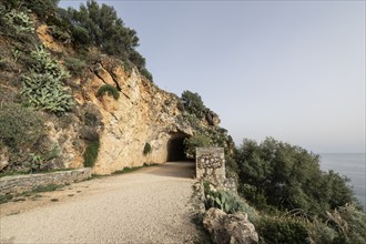 Entrance to the Zingaro National Park, Sicily, Italy, Europe