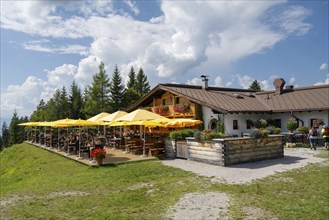 Sonnenalm am Gschwandtkopf, Karwendelgebirge, Alps, Seefeld, Tyrol, Austria, Europe