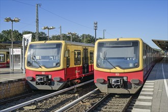 S7, S-Bahn trains at Wannsee station, Steglitz-Zehlendorf, Berlin, Germany, Europe