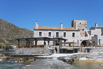 Traditional stone house on the coast with mountain and sea views, Hotel Kyrimai, Geromilenas, Mani,