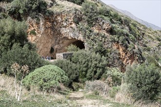 Entrance to the Zingaro National Park, Sicily, Italy, Europe