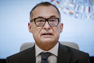 President of the Federal Bank, Dr Joachim Nagel, photographed during the joint press conference