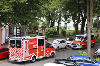 Rescue operation with emergency doctor, Hamburg, Rescue service and fire brigade, Hamburg, Hamburg,